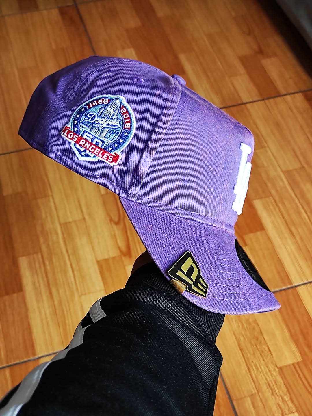 Gorra snapback 9FORTY A-FRAME New Era Los Angeles Dodgers morada 👖