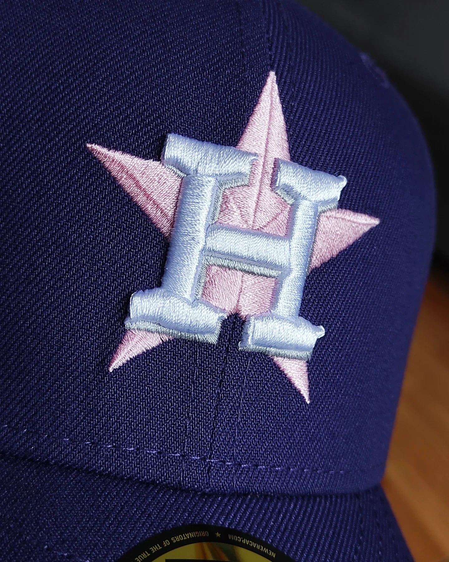 New Era Houston Astros World series 2017 morado/rosa 🟣🌸-59 Fifty fitted