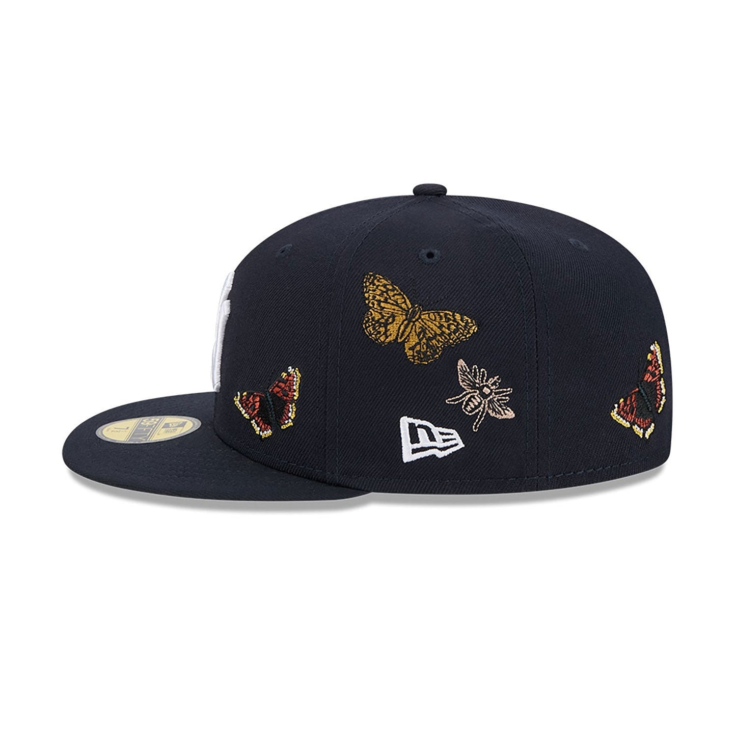 Gorra ajustada New Era 59Fifty inferior gris New York Yankees de fieltro azul marino