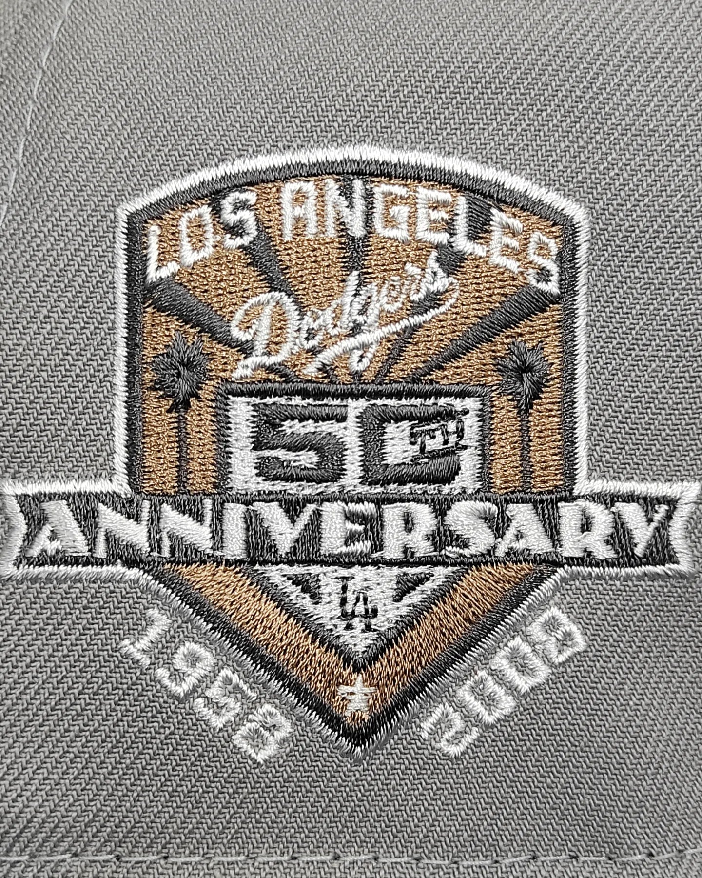 Gorra con cierre trasero 9 FIFTY Snapback, modelo New Era Los Angeles Dodgers 50 aniversario
