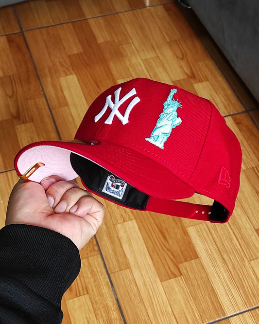 New Era New York Yankees 100 Aniversario Colección Liberty 🗽 9FIFTY Snapback - Rojo