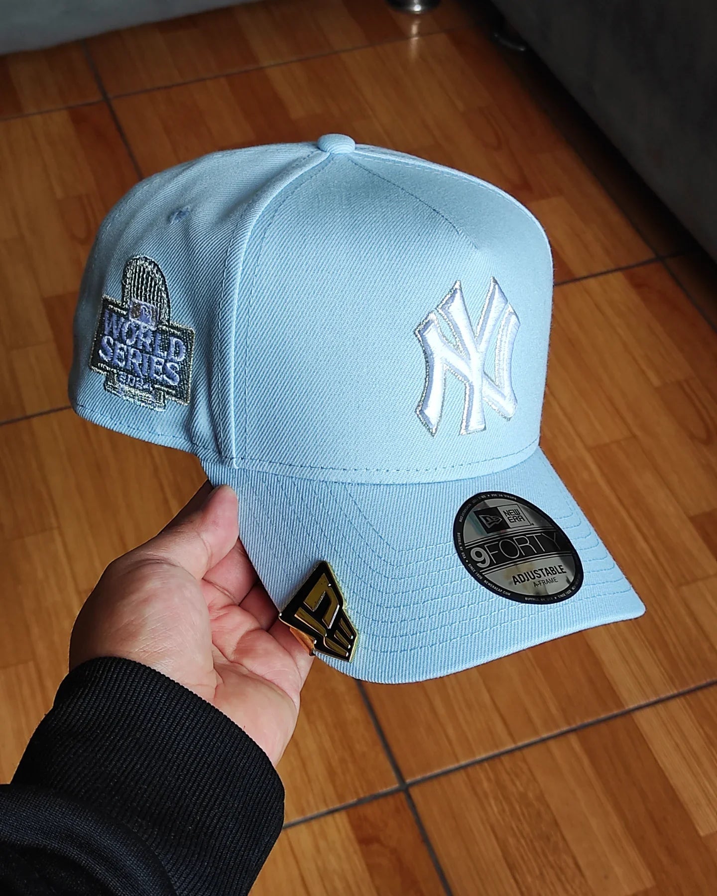 New Era New York Yankees Serie Mundial 2024 azul cielo 9 FORTY A-FRAME