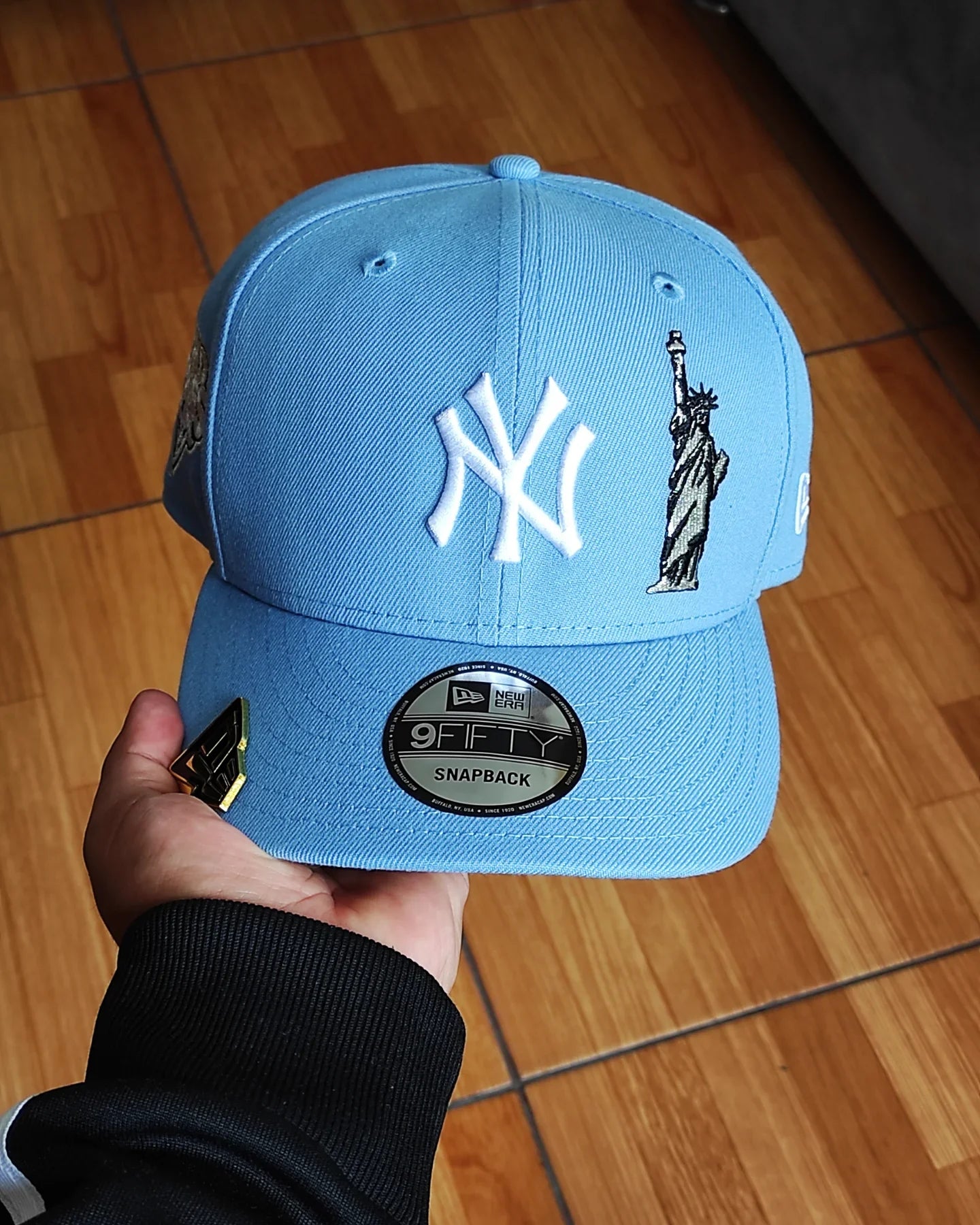 New Era New York Yankees Serie Mundial 2009 Liberty AZUL CIELO 9 FIFTY Snapback
