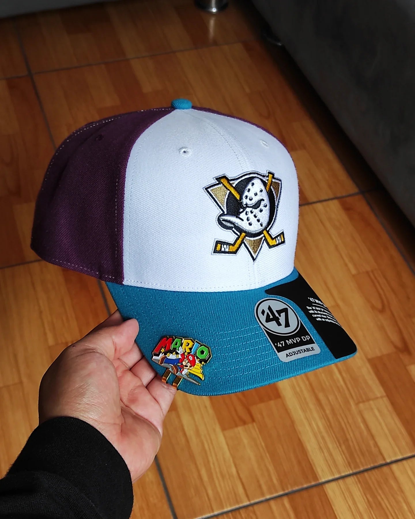 47BRAND Anaheim Ducks gorra de béisbol de la zona fría
