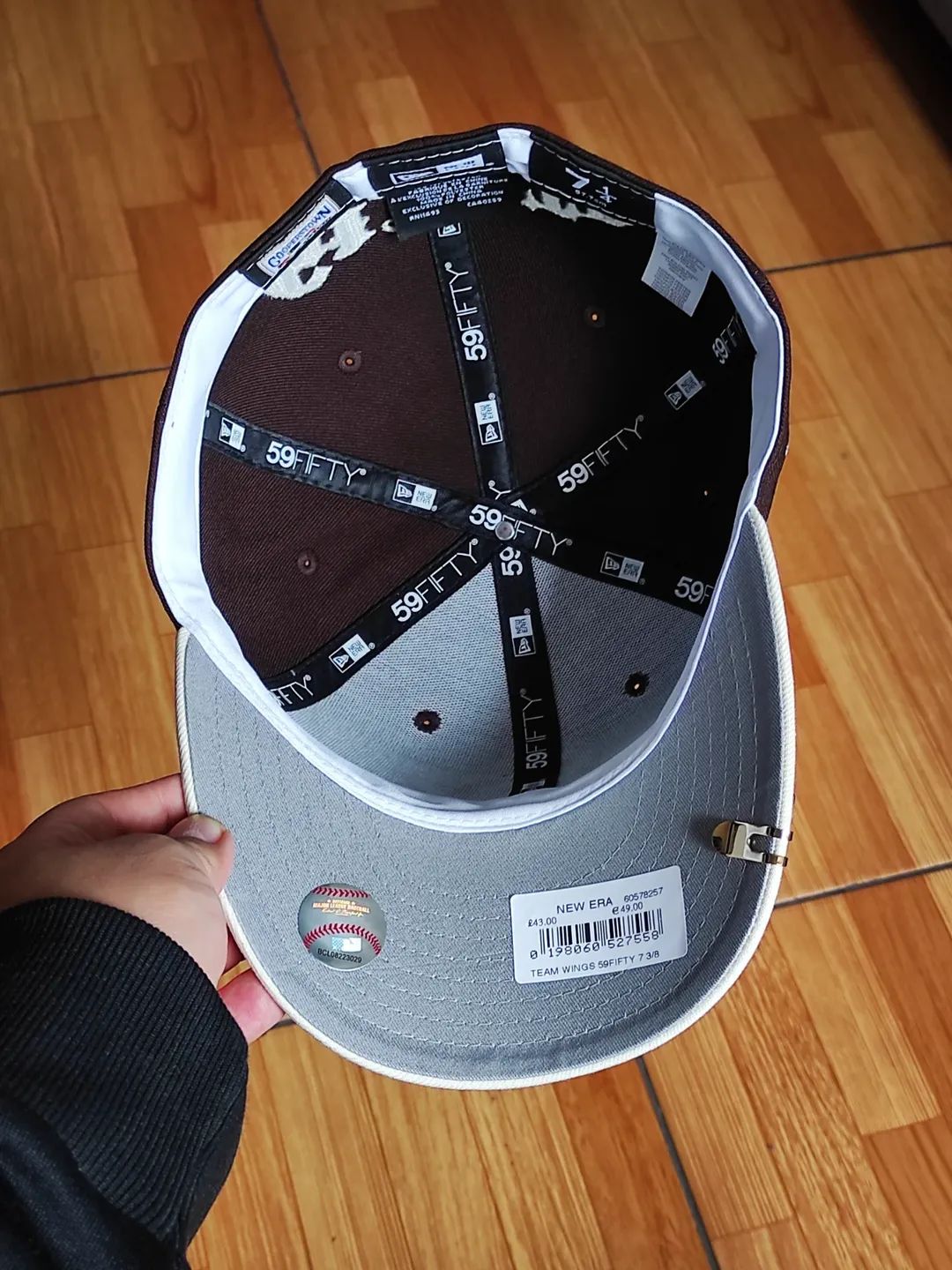Gorra San Francisco Giants MLB Team Wings 59FIFTY Ajustada Marrón Oscuro