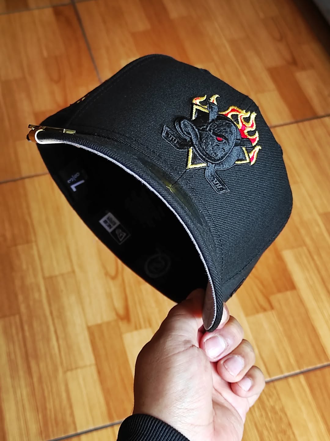 Gorra New Era Anaheim Ducks Edición Inaugural Fire Negra 59Fifty Ajustada