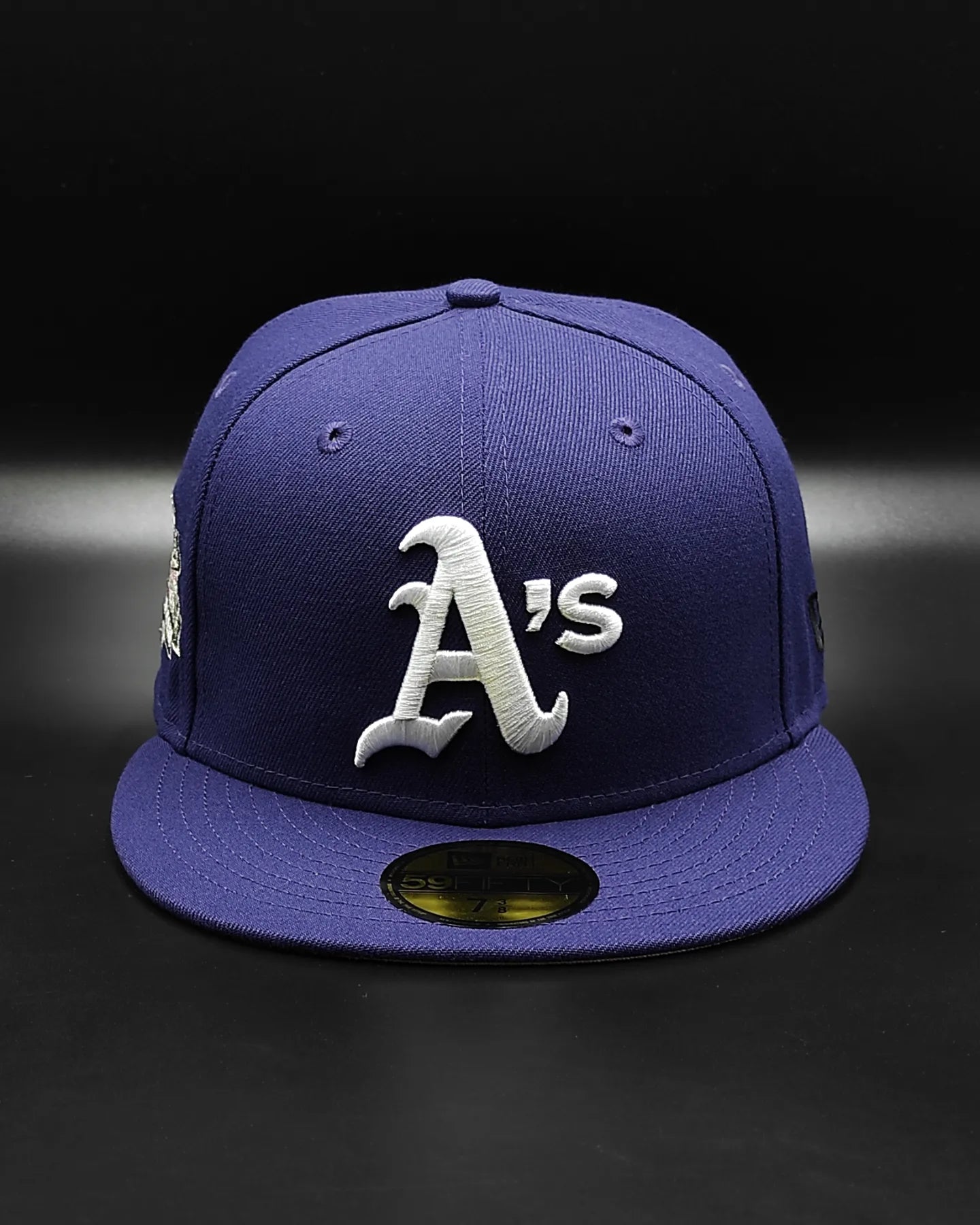 Gorra New Era Oakland Athletics 59fifty World Series parche UV rosa - morado