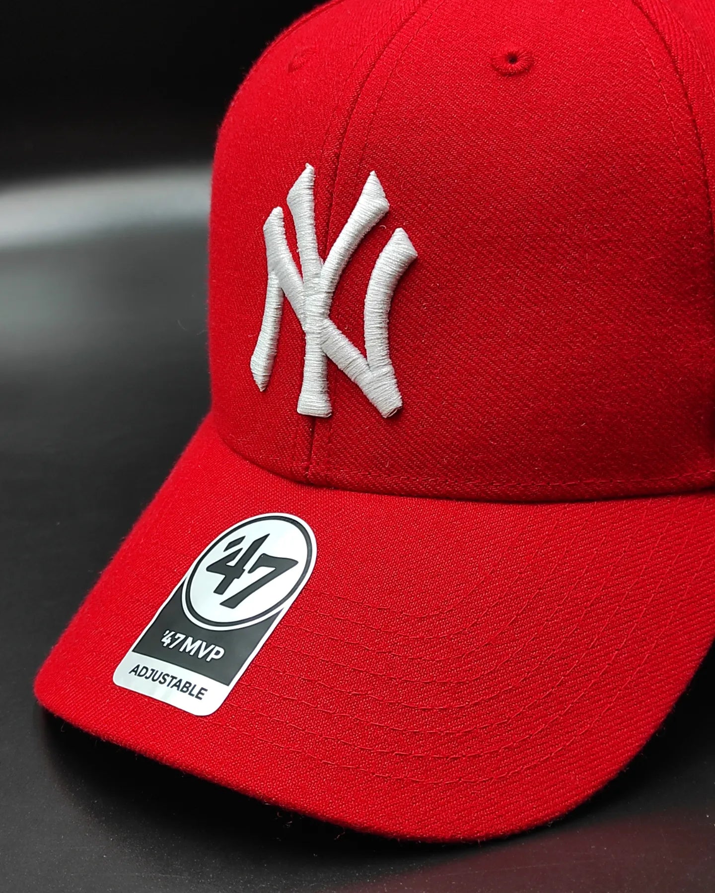 47brand New York Yankees clásica color Rojo strapback