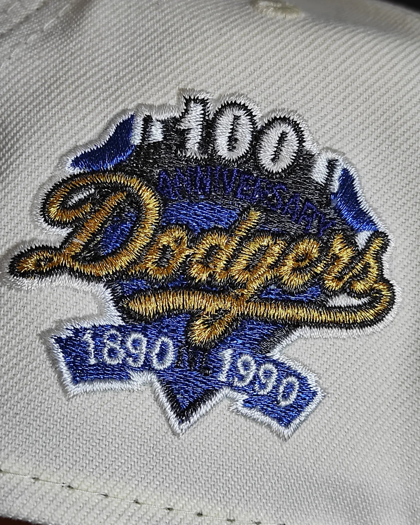 New Era Los Angeles Dodgers 100 aniversario Cromado negro 9 Forty A-FRAME