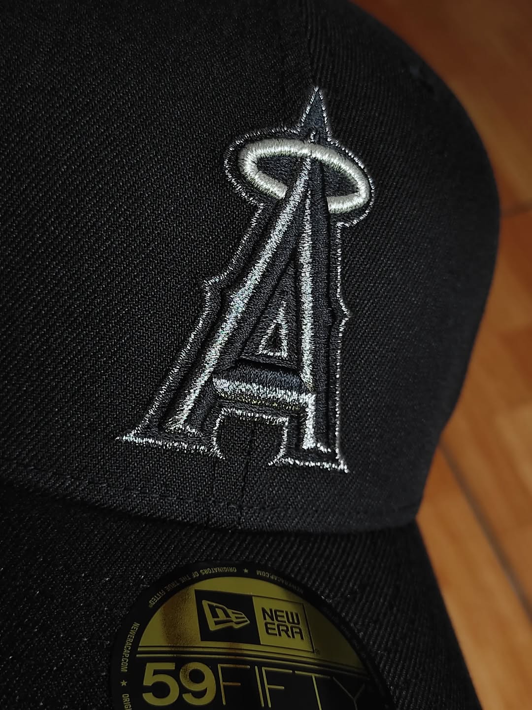 Gorra ajustada New Era Anaheim Angels 20th Anniversary Black Pewter Prime Edition 59Fifty