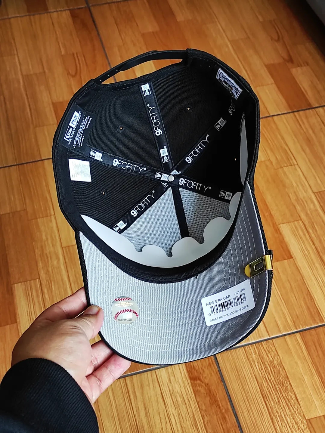 Gorra Snapback New Era 9Forty A-Frame negra New York Yankees Edición Subway Series