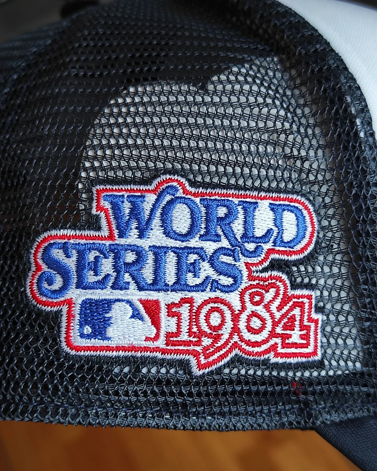 Gorra trucker snapback de espuma azul marino de los Detroit Tigers de la serie mundial de 47Brand