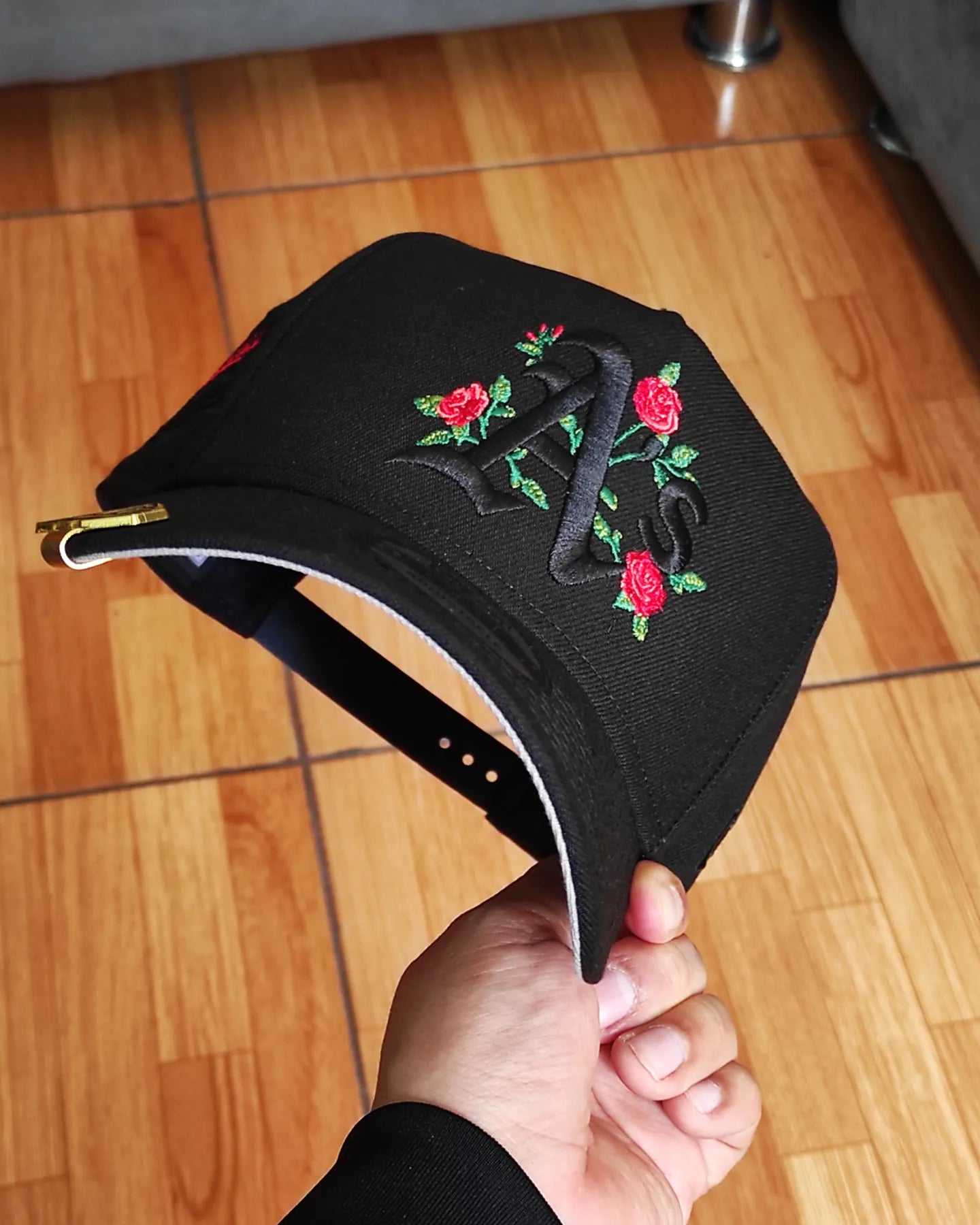 Gorra ajustable New Era Oakland Athletics World Series 1989 Black Roses 9Forty A Frame
