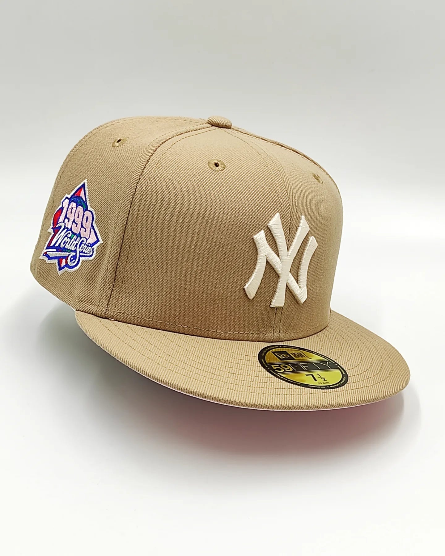 New Era gorra 59fifty New York Yankees World Series 1999 edición camel