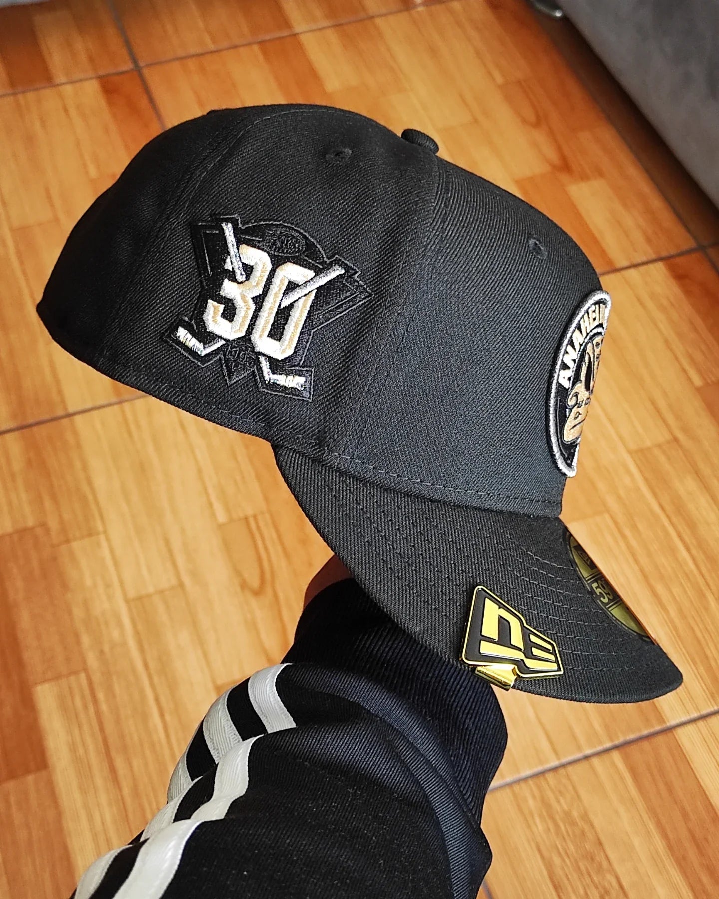 Gorra New Era Anaheim Ducks 30th Anniversary Black Prime Edition 59Fifty Ajustada