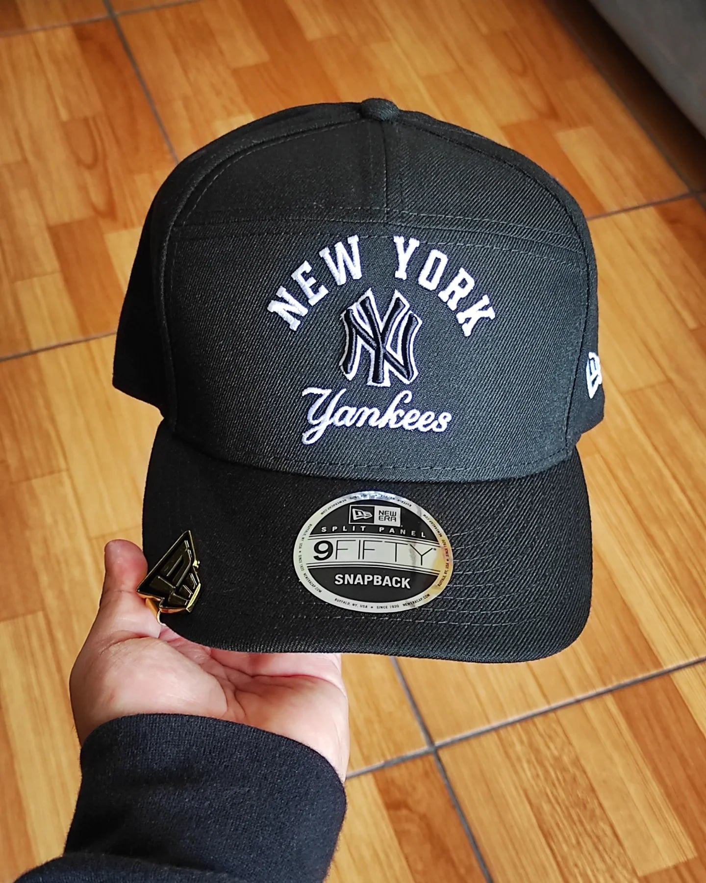 Gorra New Era New York script negra 9 FIFTY Snapback