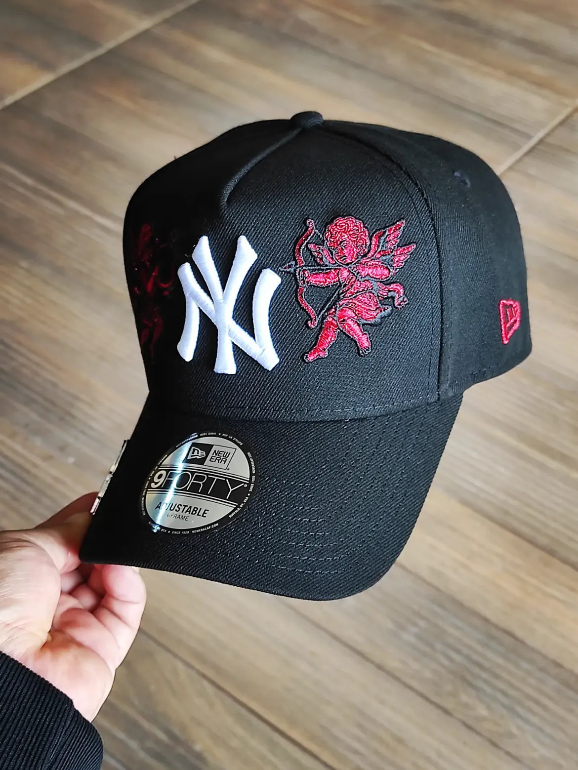 New Era New York Yankees world series Ángel 🏹 black red 9forty a frame