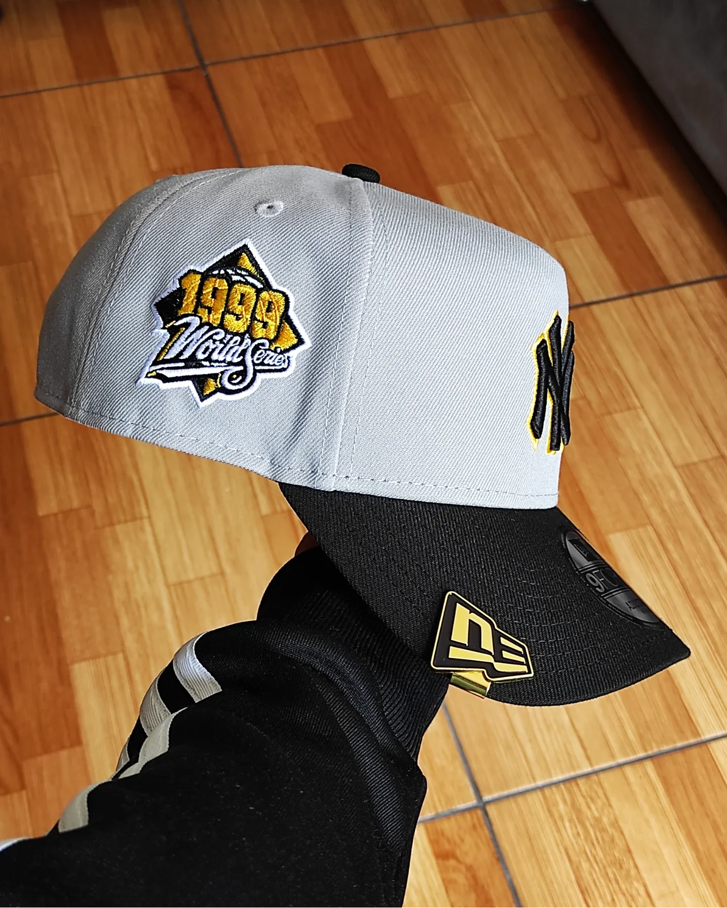 New Era New York Yankees Serie Mundial 1999 gris plomo negro - 9 Forty A-FRAME