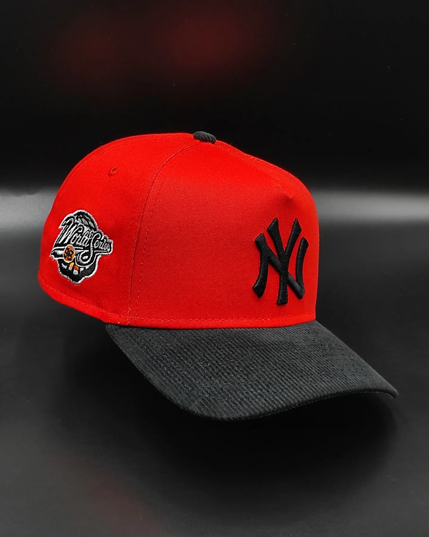 New Era New York Yankees naranja/negro🎃 Gorra Snapback aframe de pana 9forty