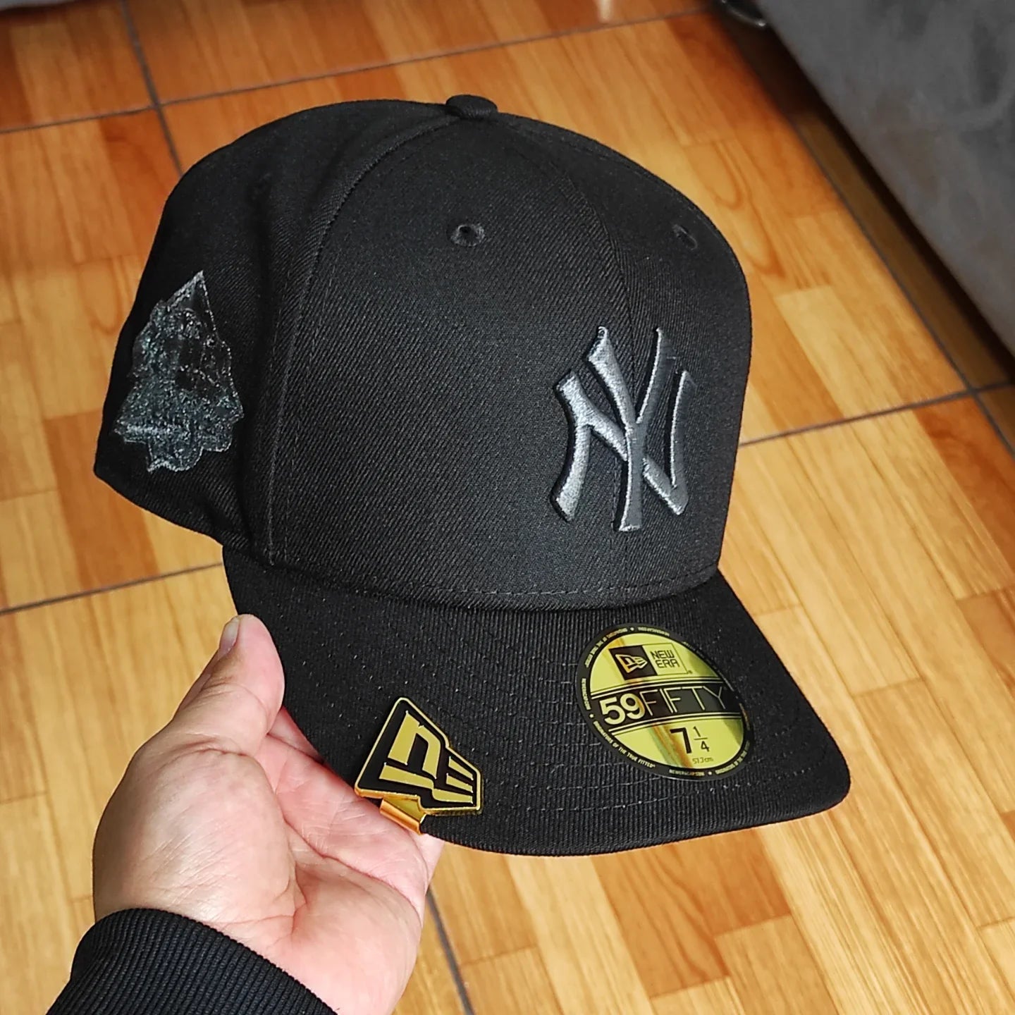 Gorra ajustada New Era New York Yankees World Series 1999 Liquid Titanium Edition 59Fifty