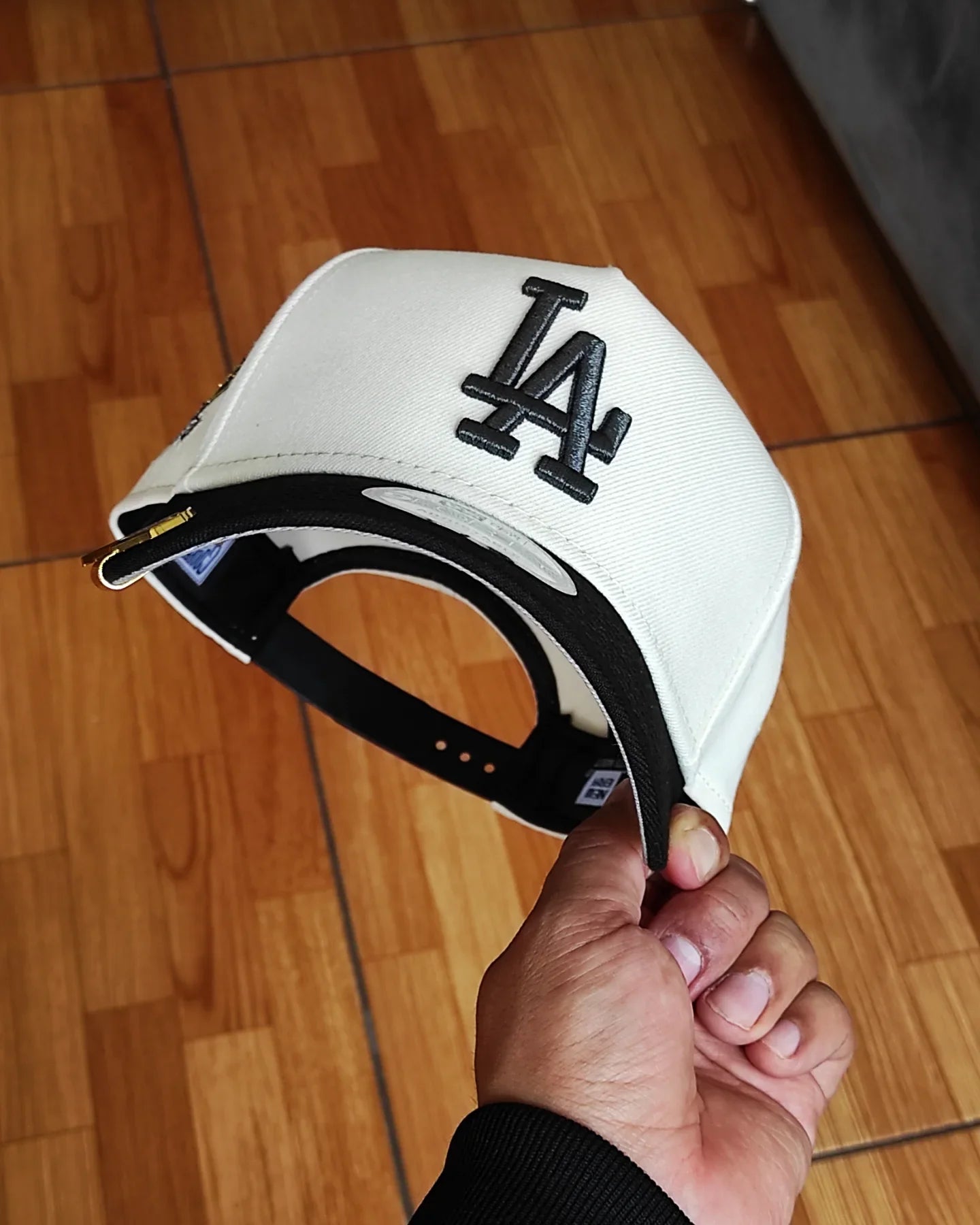 New Era Los Angeles Dodgers 100 aniversario Cromado negro 9 Forty A-FRAME