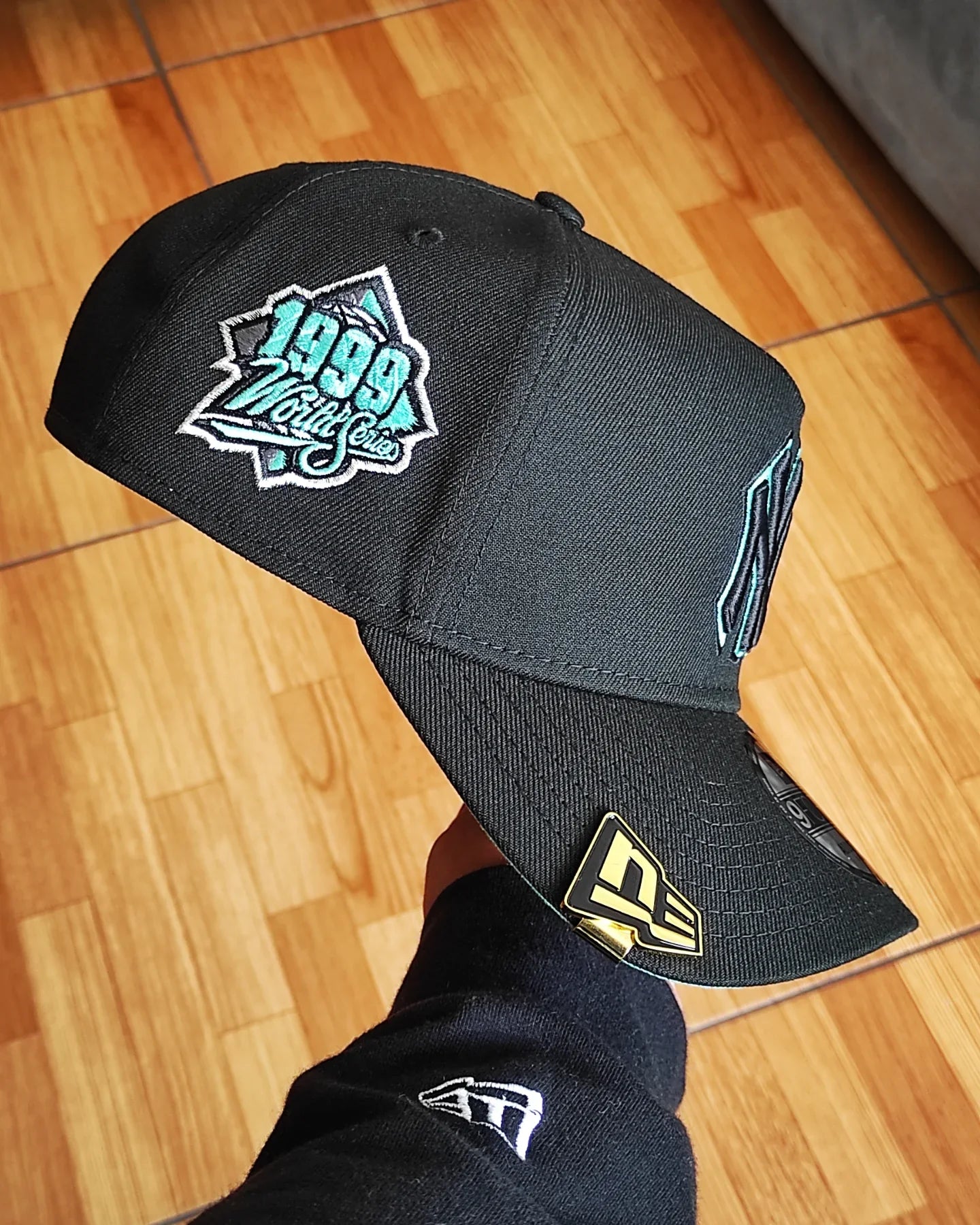 New Era New York Yankees serie mundial 1999 negra Tiffany 9forty a-frame