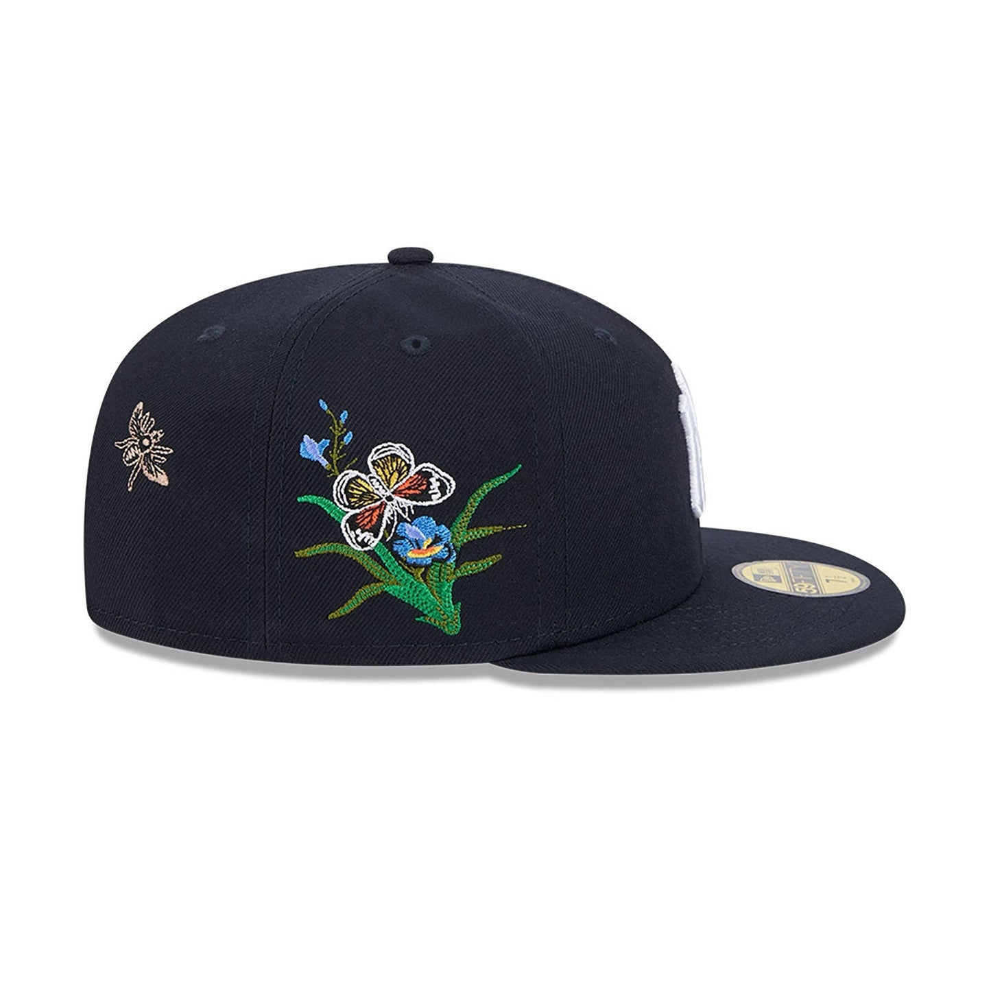 Gorra ajustada New Era 59Fifty inferior gris New York Yankees de fieltro azul marino