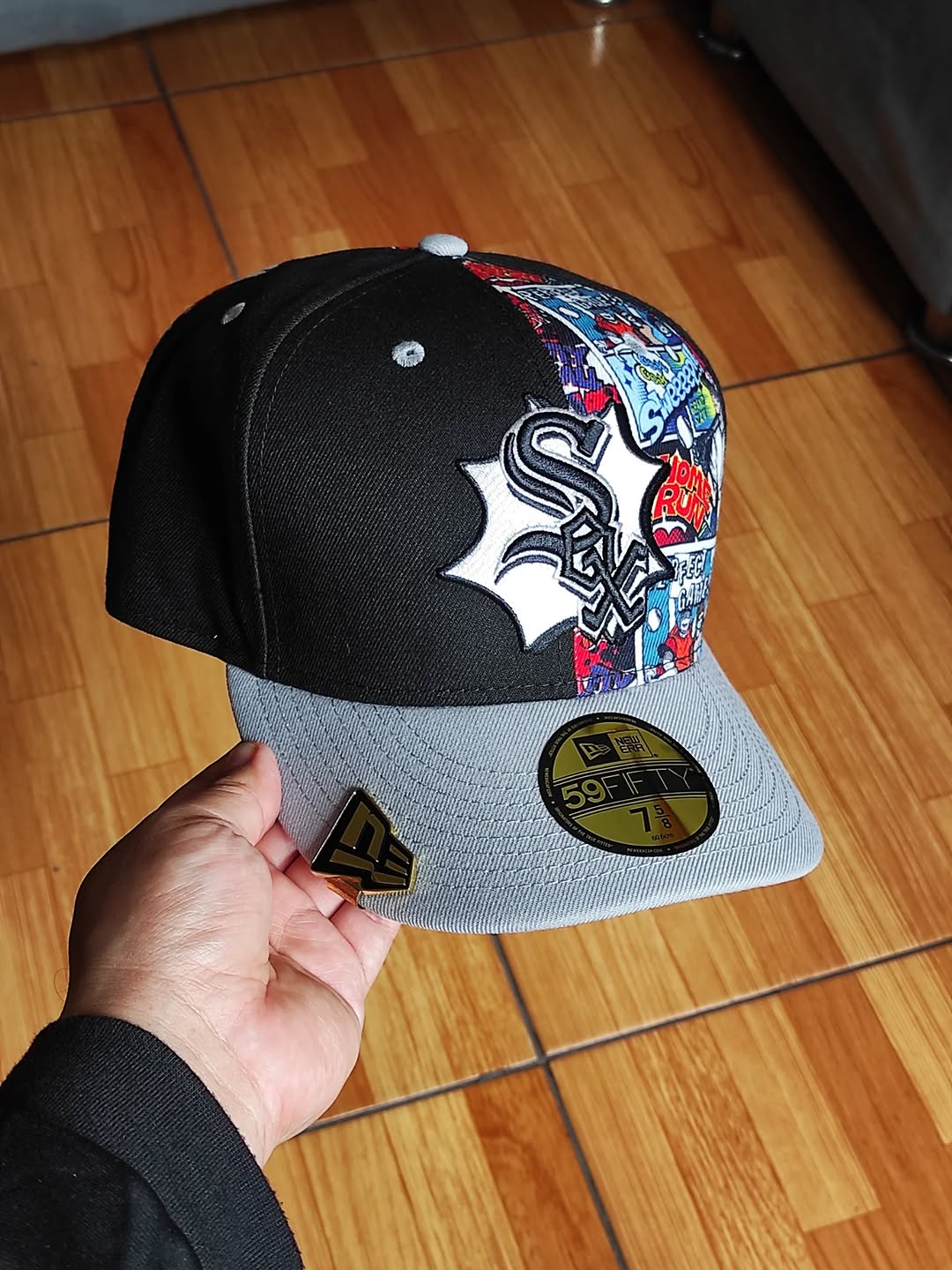 Gorra ajustada 59FIFTY Chicago White Sox New Era 2025 MLB Diamond Hero Edition - Negro/Gris