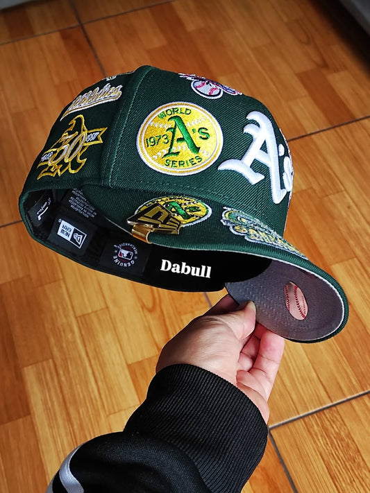 Gorra New Era 59FIFTY Fitted de los Oakland Athletics estampada