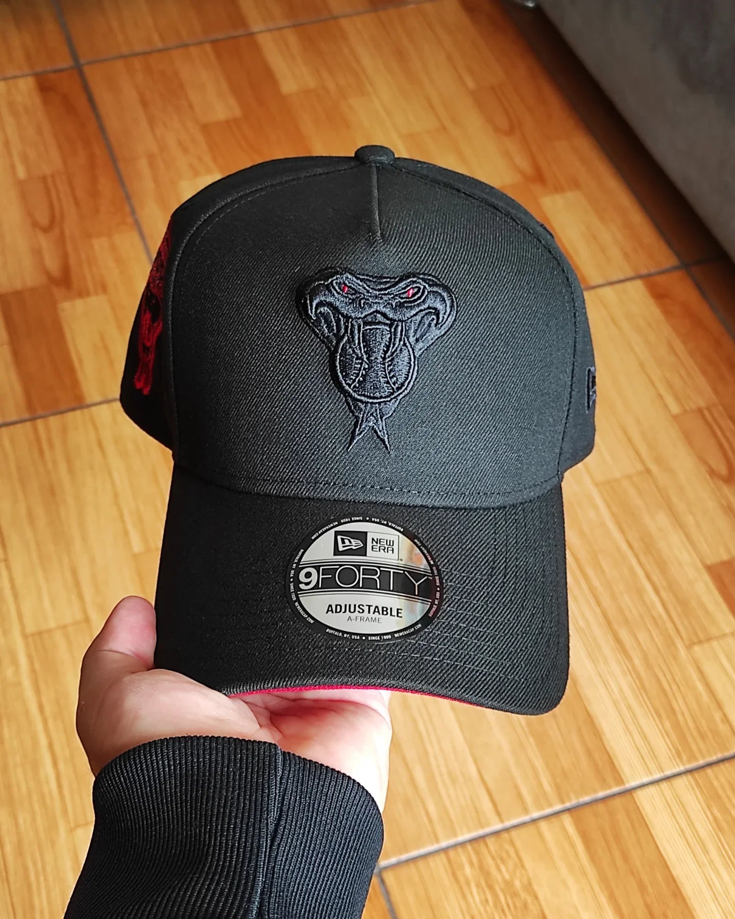 Gorra New Era Arizona Diamondbacks temporada inaugural negra roja 9forty A-FRAME