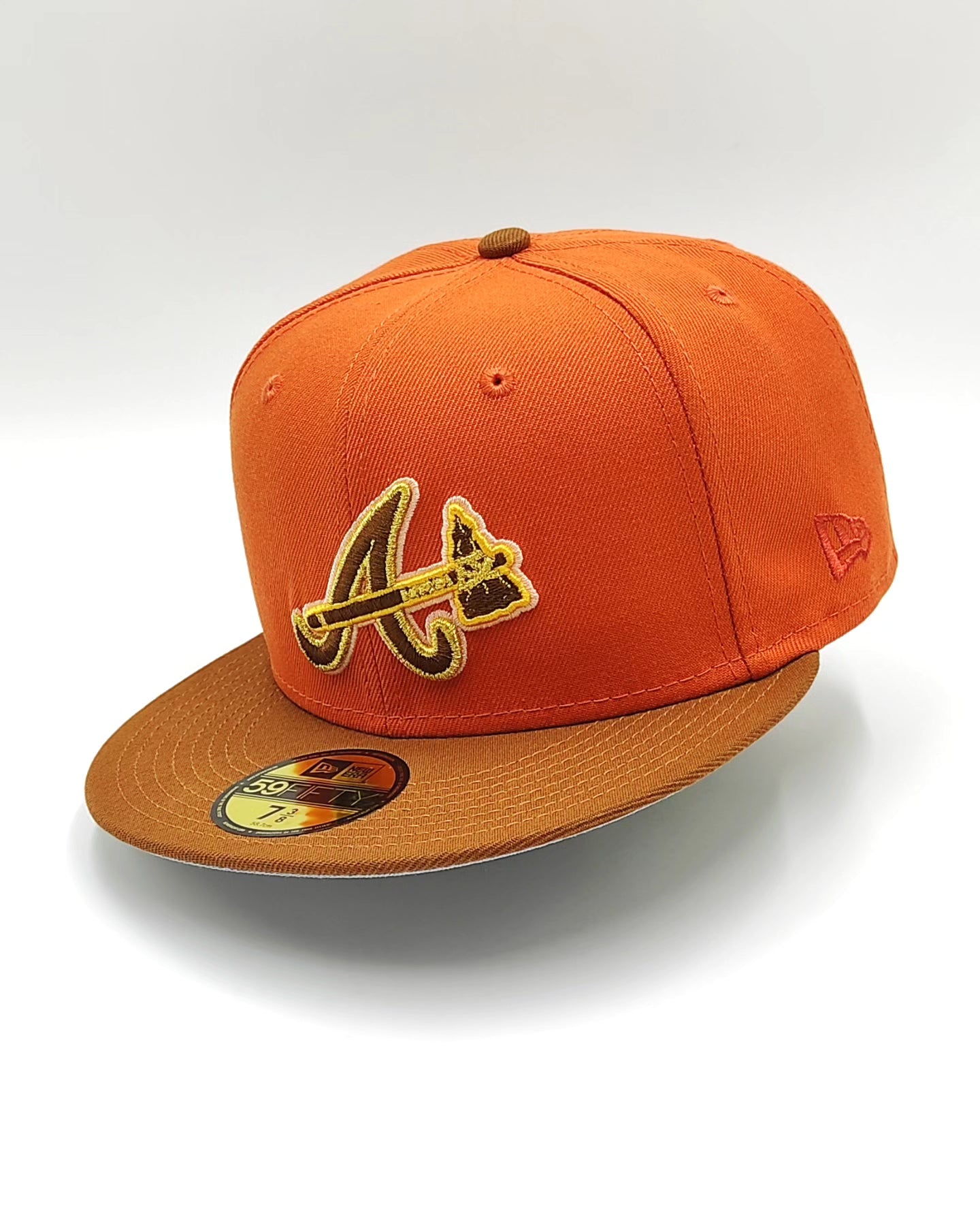 Gorra ajustada 59fifty New Era Atlanta Braves All Star Game 2000 Golden Rust Two Tone Edition