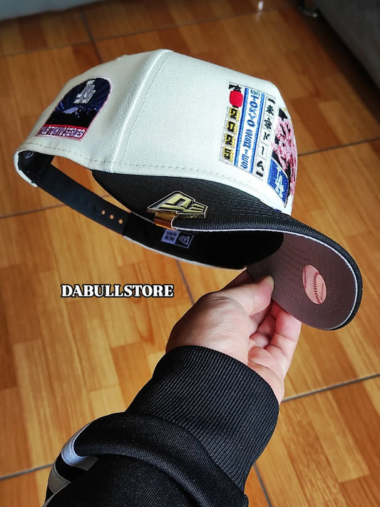 Gorra snapback 9Forty A-Frame New Era Los Angeles Dodgers Tokyo Series 2025 Chrome Two Tone Edition