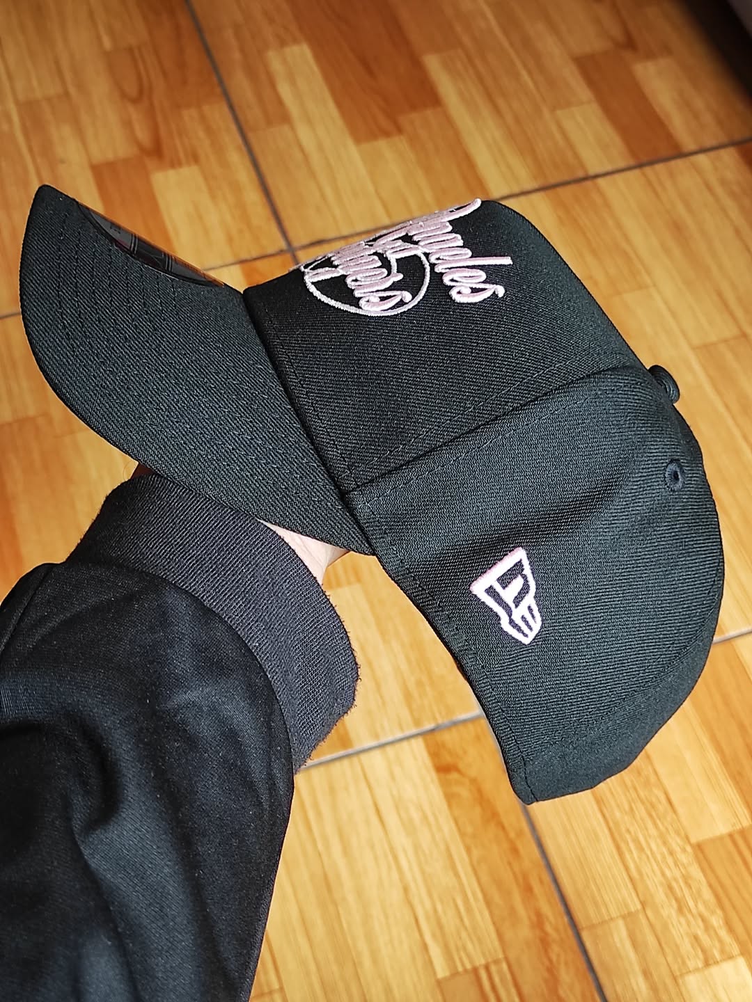 Gorra New Era Los Angeles Dodgers Script Black Pink Edition 9Forty A Frame Snapback