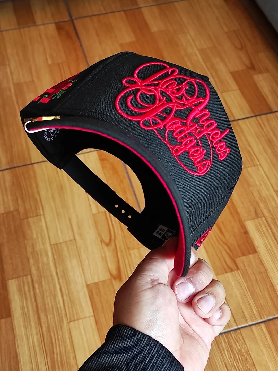 Gorra New Era Los Angeles Dodgers rose script 9Forty A Frame Snapback