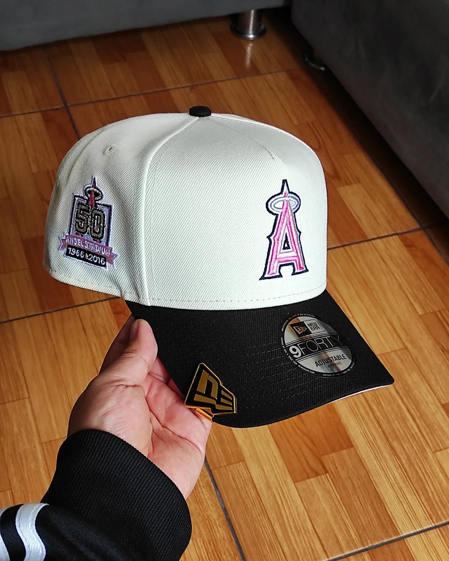 New Era Anaheim Angels 50 aniversario Chrome black 9FORTY A-FRAME