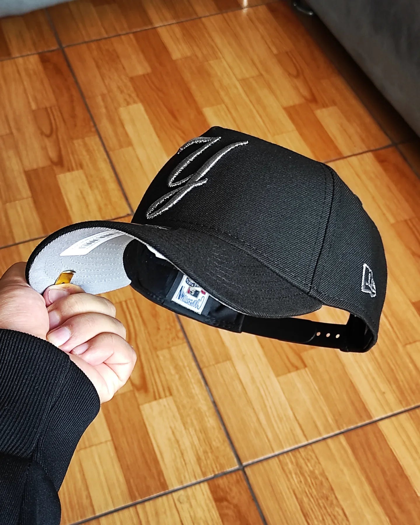 New Era Gorra Ajustable Negra New York Yankees World Series 1999 Liquid Titanium 9Forty A-Frame