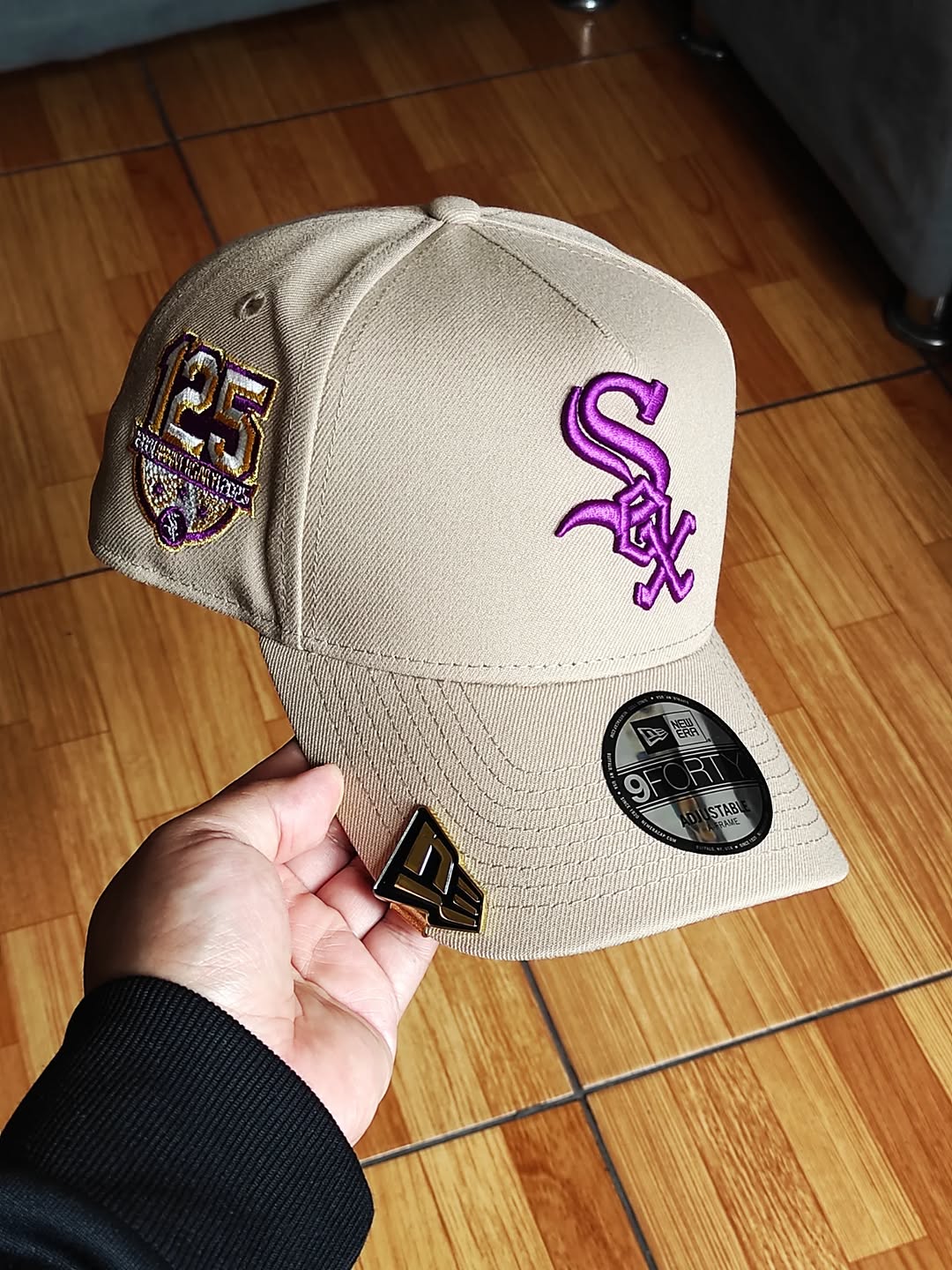 New Era Chicago White Sox 125 aniversario camel 🍇 9forty A-FRAME Snapback