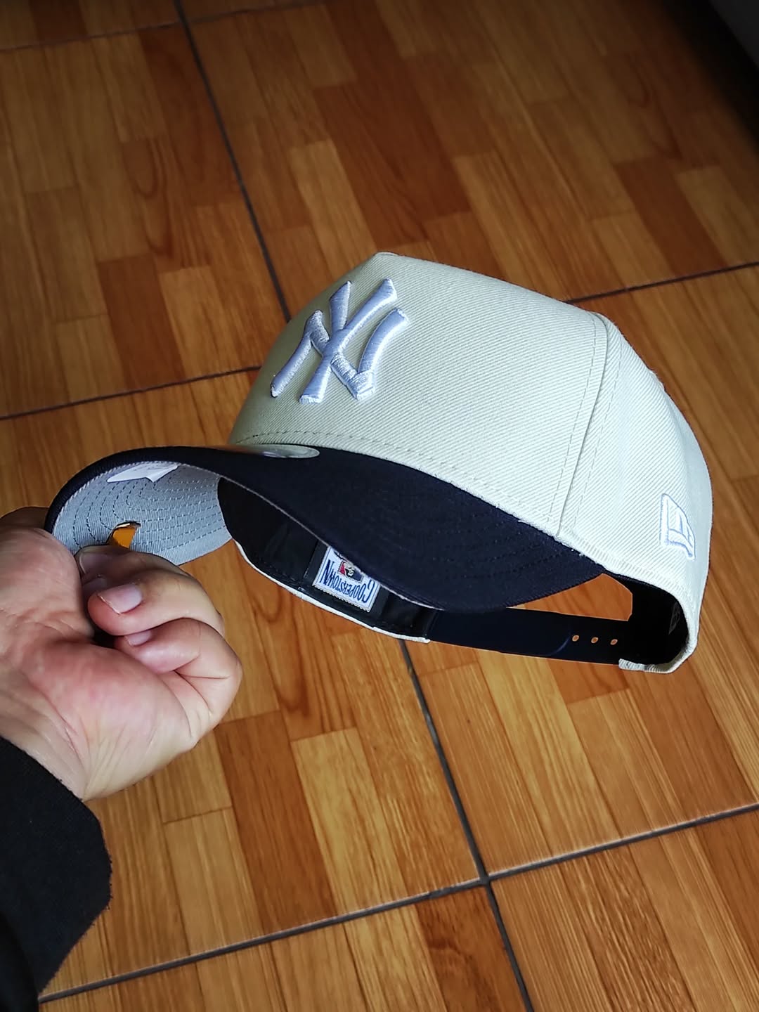 New era New York Yankees Serie Mundial 1999, gorra snapback A-FRAME 9forty azul marino cromada