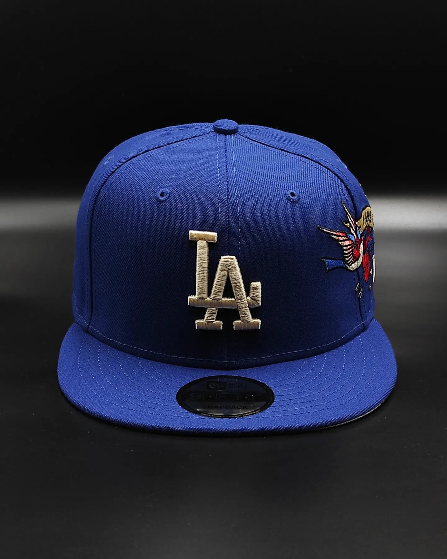 Los Angeles Dodgers Gray Bottom City Art Side Patch New Era 9Fifty Snapback - Azul Royal