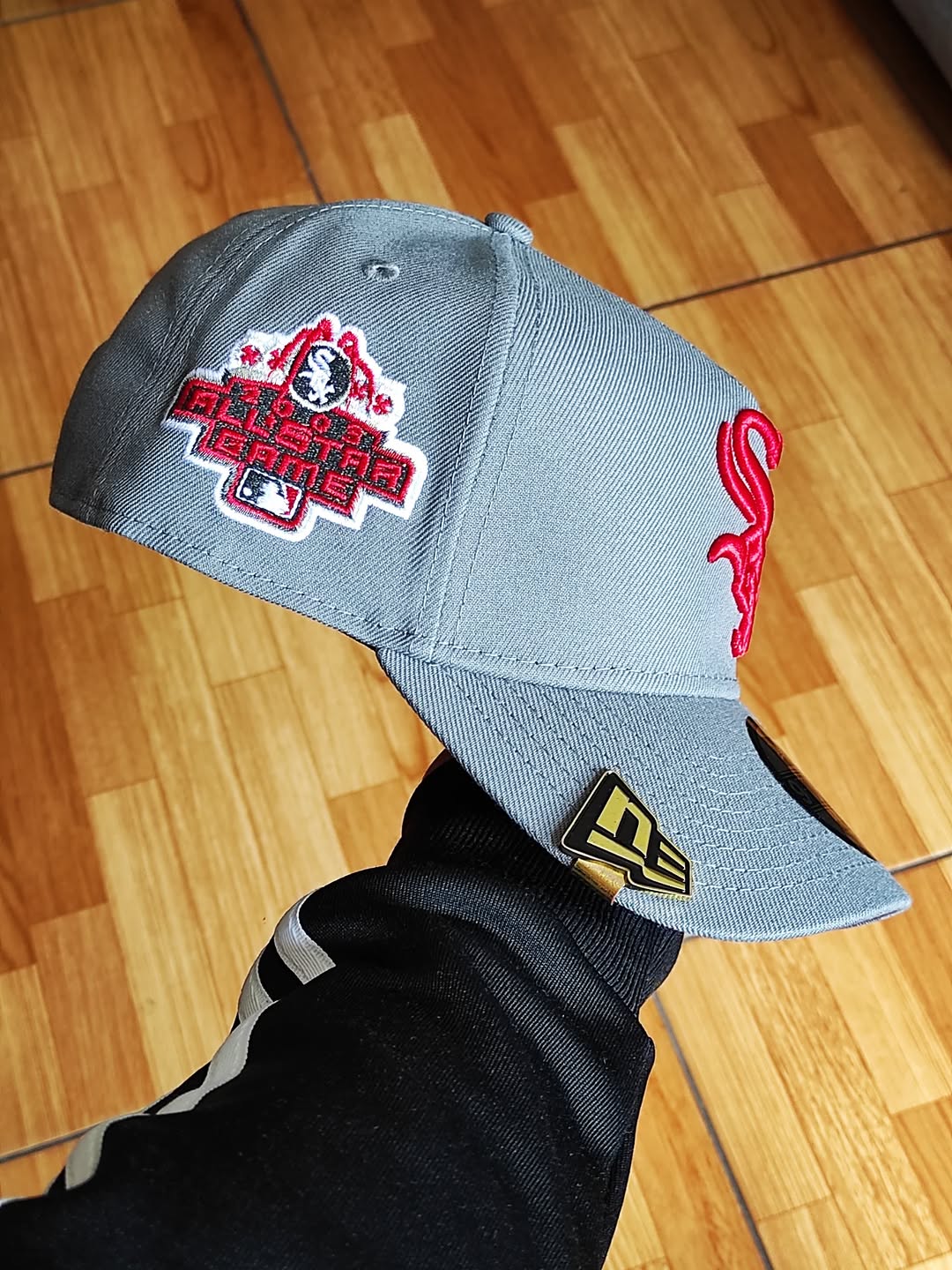 Gorra New Era White Sox All Star Game gris roja 9Forty A Frame Snapback