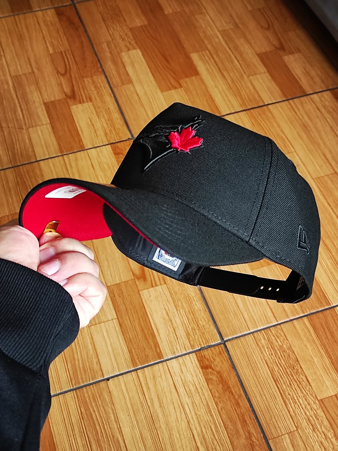 Gorra New Era Toronto BLUE Jays negra roja 9Forty a-frame