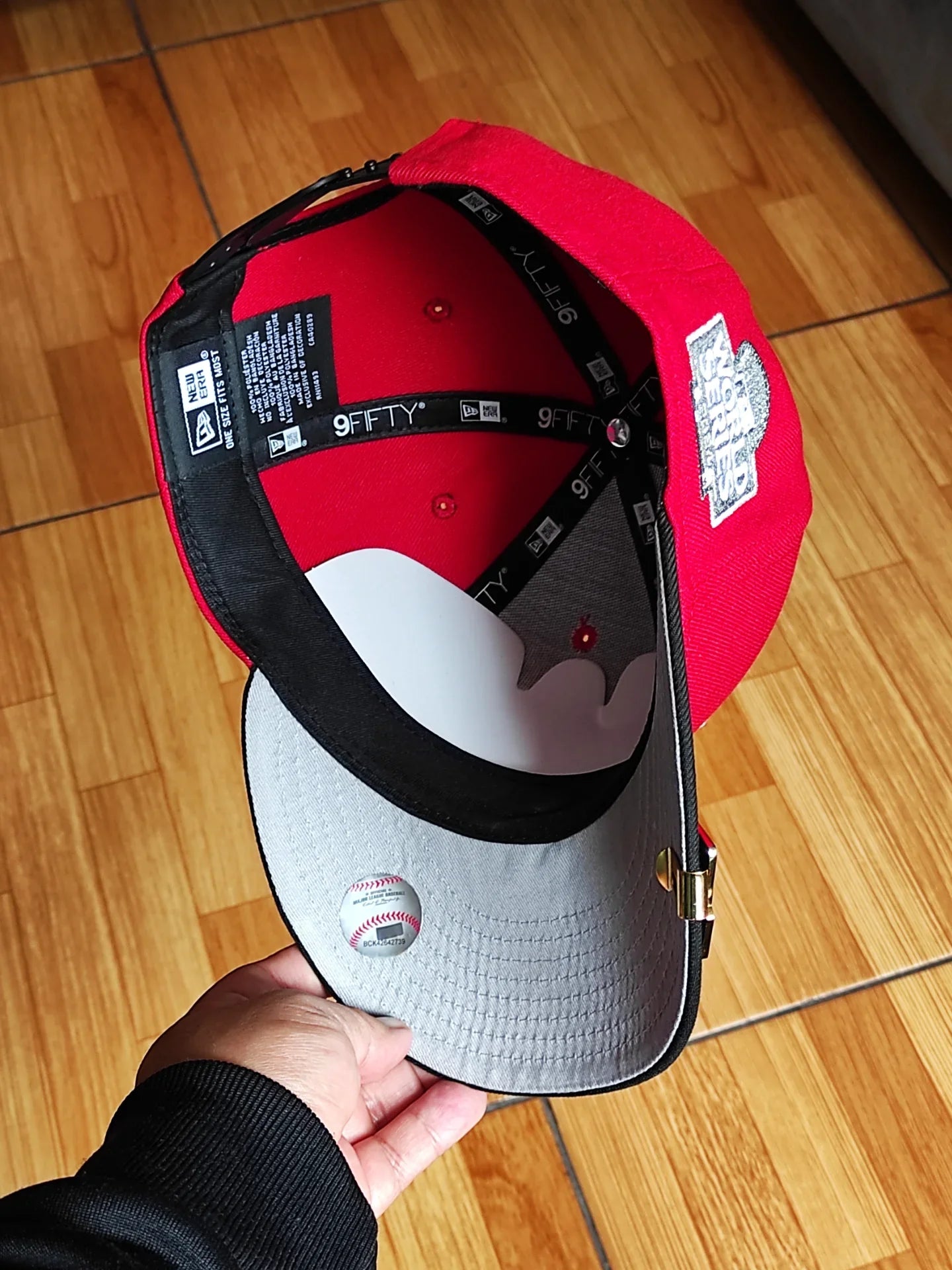 Gorra snapback 9FIFTY New Era Los Angeles Dodgers palmera 🌴 bicolor roja negra