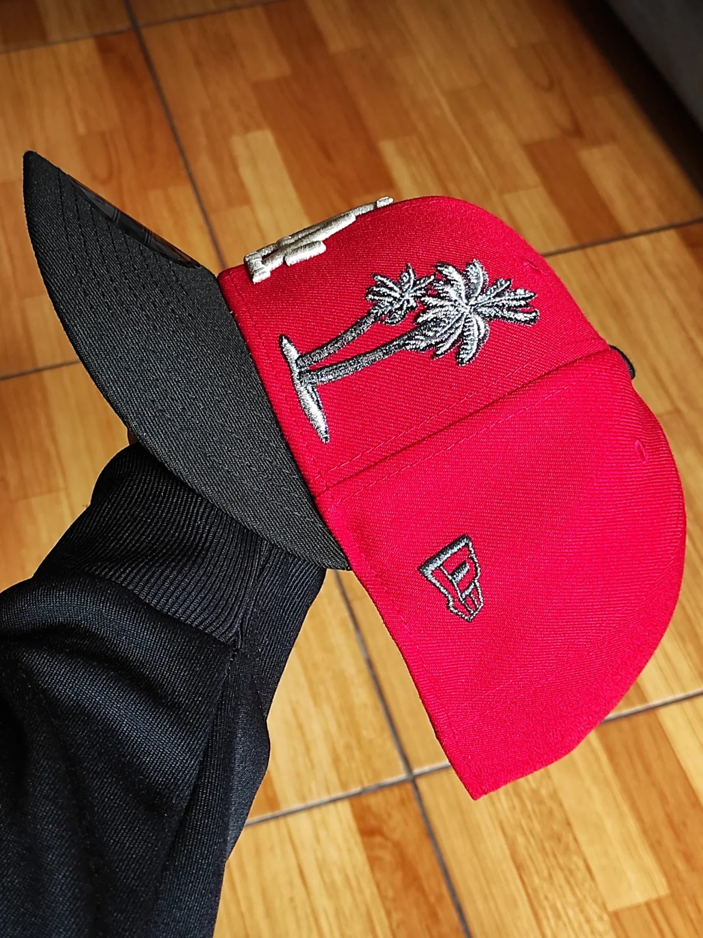 Gorra snapback 9FIFTY New Era Los Angeles Dodgers palmera 🌴 bicolor roja negra