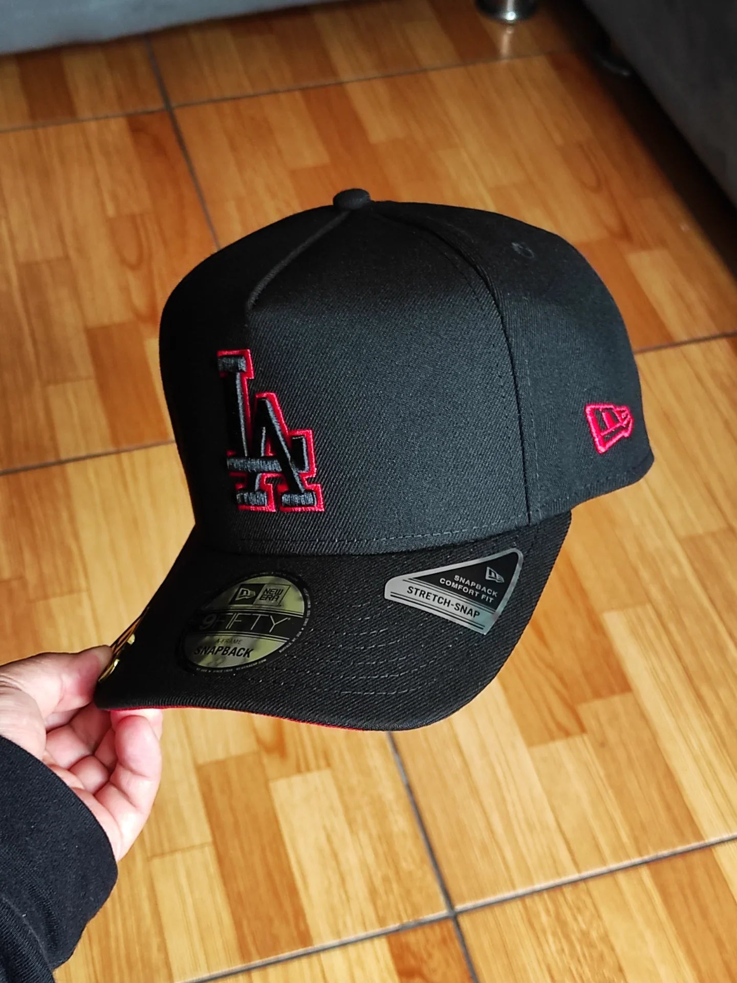 Gorra Snapback 9Fifty A Frame New Era Los Angeles Dodgers 50 Aniversario Blackout Red Prime Edition