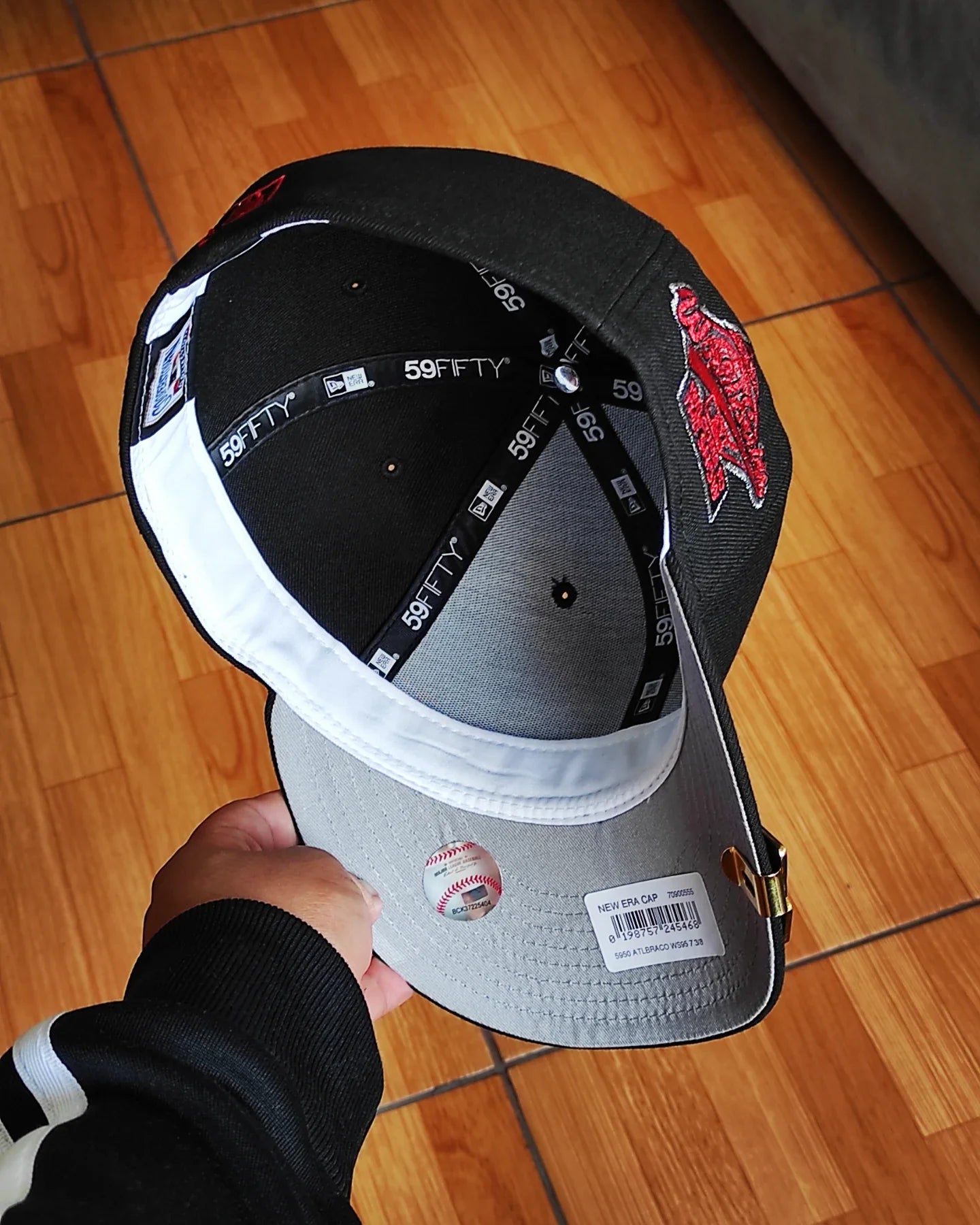 Gorra New Era Atlanta Braves World Series 1995 ⚡ Edición Negra 59Fifty Ajustada