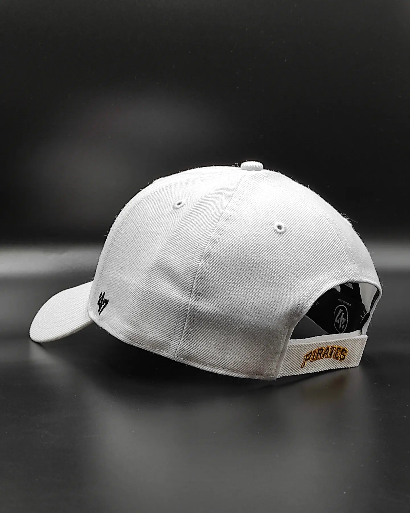 Gorra 47brand Pittsburgh Pirates Classic blanca con tira ajustable
