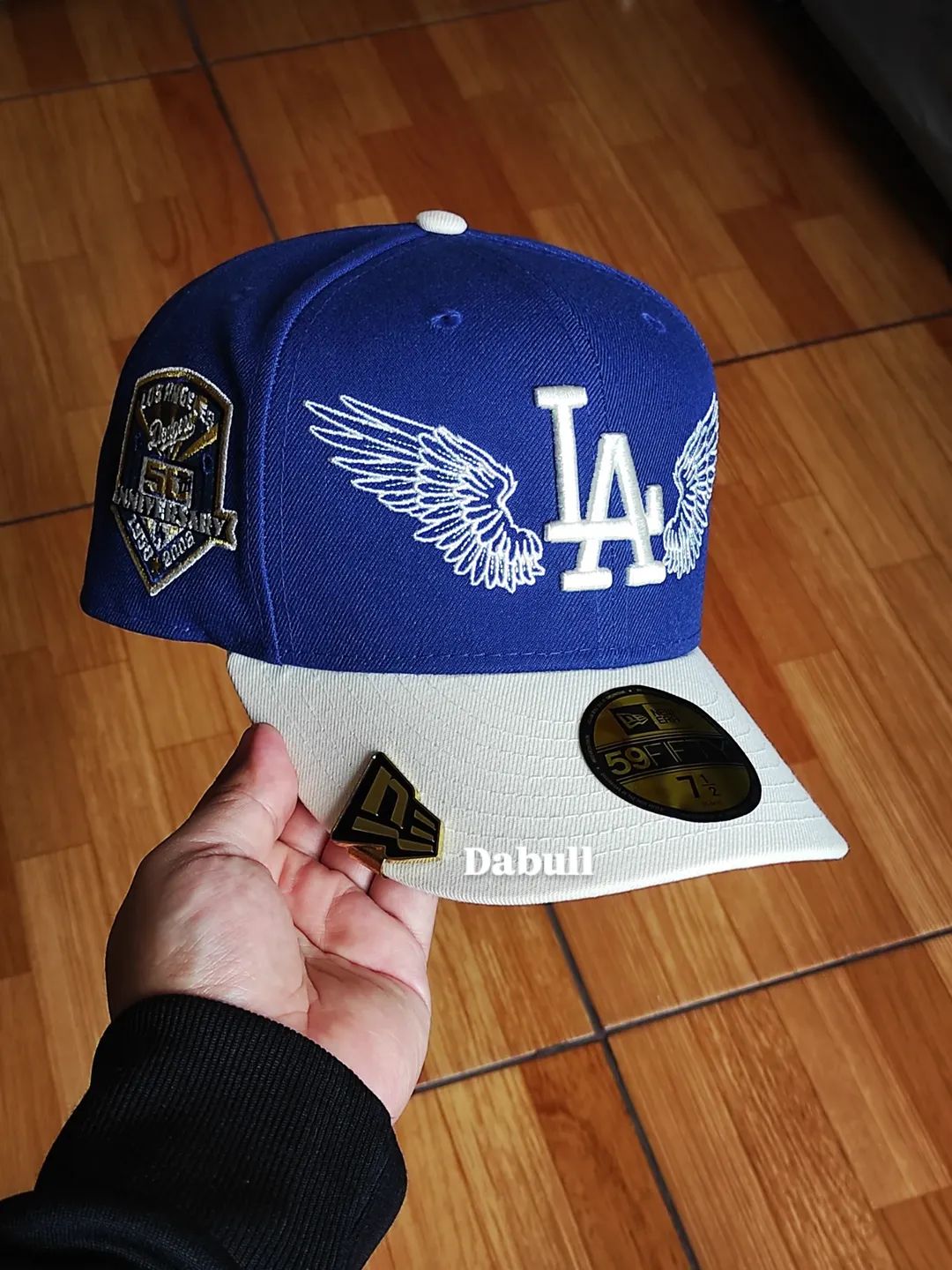 Gorra LA Dodgers MLB Team Wings 59FIFTY Ajustada Azul Marino