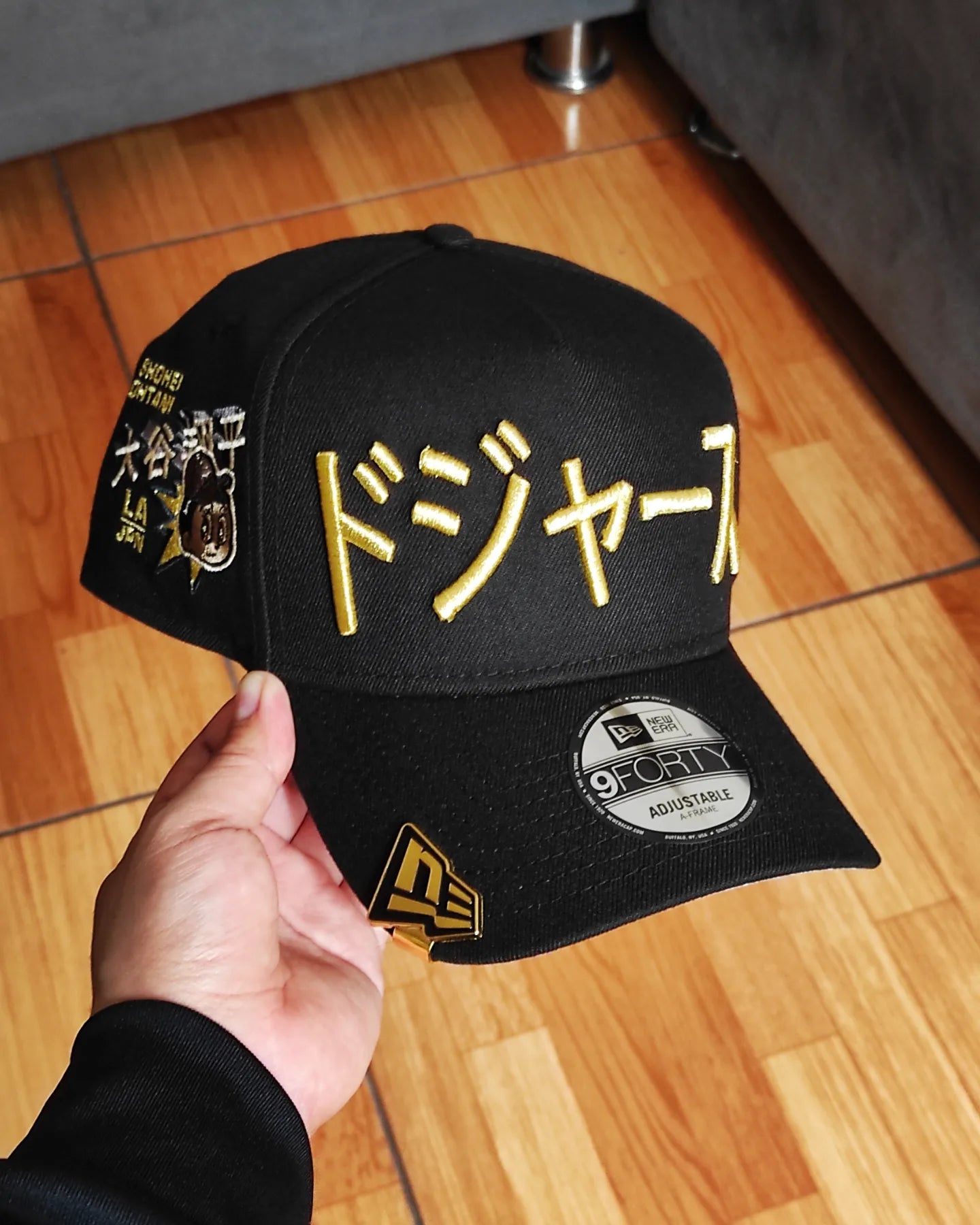 Gorra Snapback New Era Los Angeles Dodgers Ohtani Gold Metallic Prime Edition 9Forty A Frame