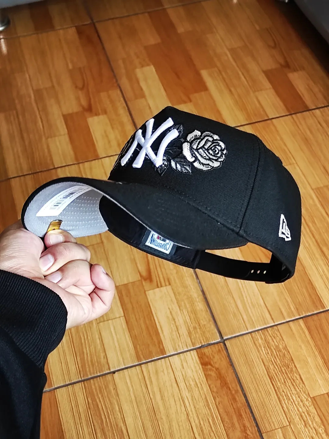 Gorra Snapback New Era 9Forty A-Frame negra New York Yankees Edición Subway Series