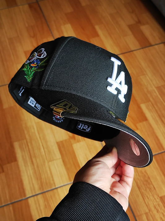 Gorra New Era Los Angeles Dodgers FIELTRO 🦋 negra 59fifty